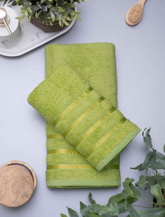 Bambusový uterák 50 × 100 cm - Noemi limetkový