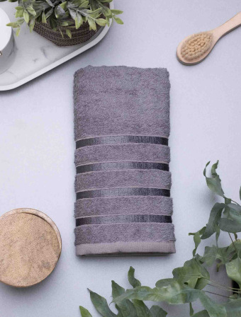 Bambusový uterák 50 × 100 cm - Noemi tmavosivý