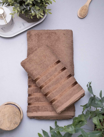Bambusový uterák 50 × 100 cm - Noemi svetlohnedý