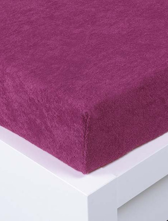 Froté plachta 90 × 200 cm Exclusive – purpurová