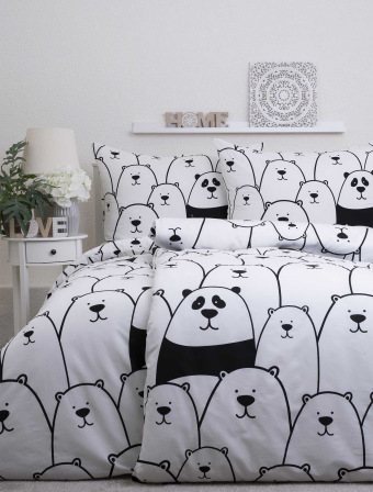 Francúzske bavlnené obliečky Renforcé – Rebel Panda