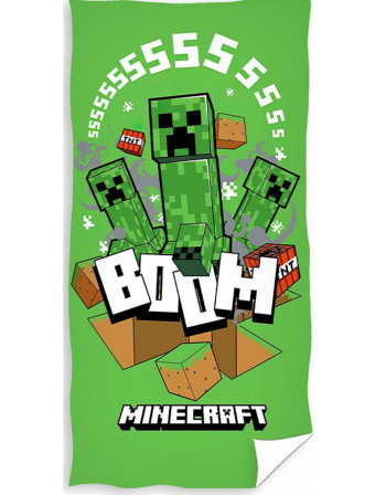 Detská osuška 70 × 140 cm ‒ Minecraft Creeper Boom