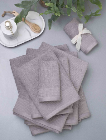 Výhodná súprava froté osušiek a uterákov Bella – sivo-hnedá