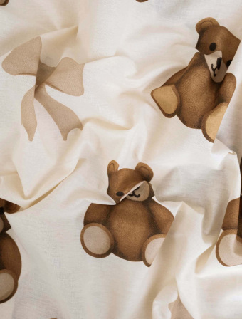 Francúzske bavlnené obliečky Renforcé – Plyšoví medvedíci