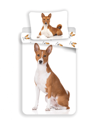 Detské bavlnené obliečky – Basenji