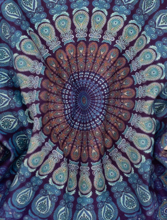 Obliečka na vankúšik mikroplyš 45 × 45 cm - Mandala 1